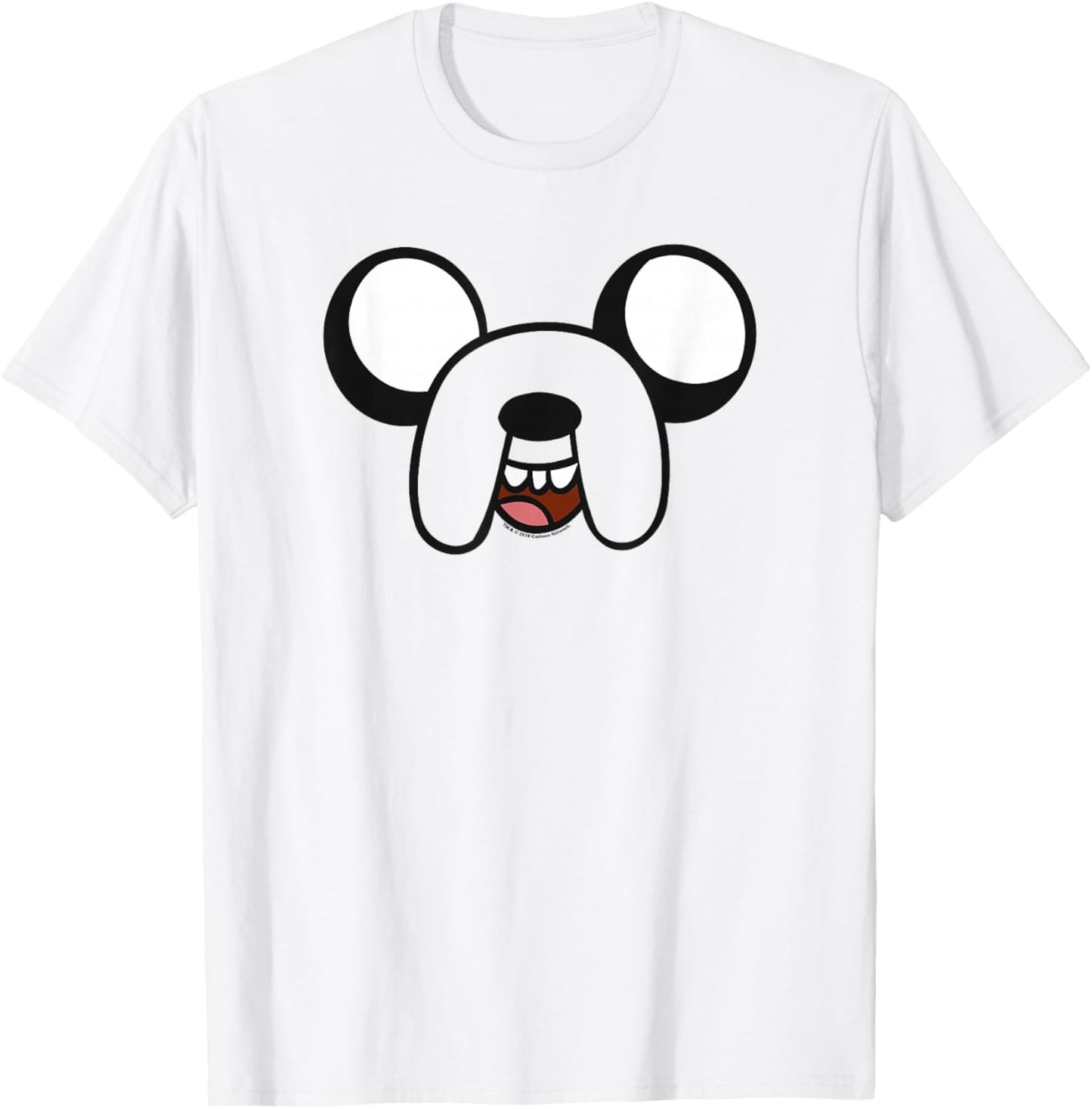 Adventure Time Jake Big Face T-Shirt - T-Shirt | White