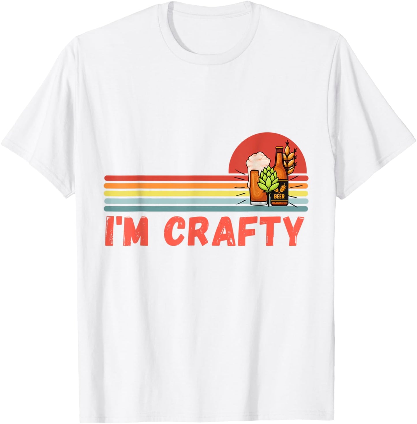 I'm Crafty Brew Craft Beer Shirts Women Vintage T-Shirt - T-Shirt | White
