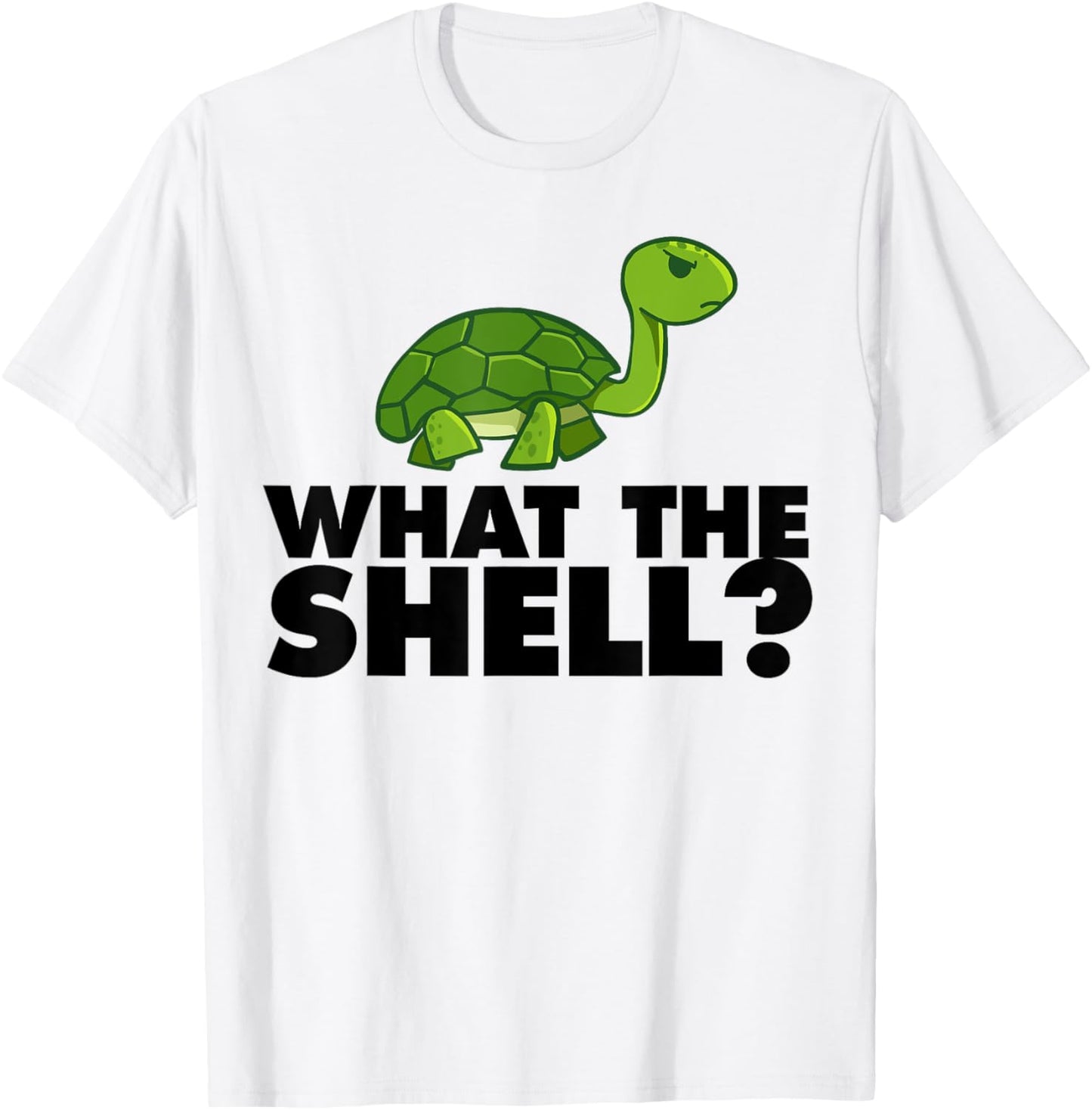 What the Shell funny Turtle What the Shell T-Shirt - T-Shirt | White