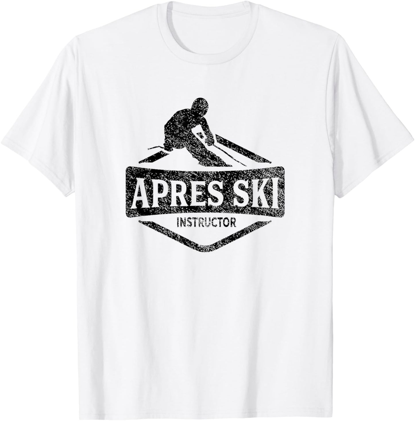 Apres Ski Instructor Party Afterski Skiing Skier T-Shirt - T-Shirt | White