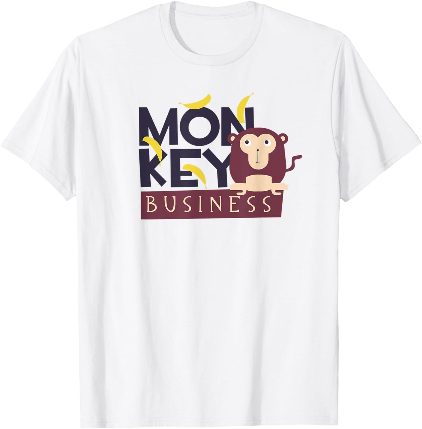 Monkey - Monkey Business - Bananas - Fun - Gift T-Shirt - T-Shirt | White