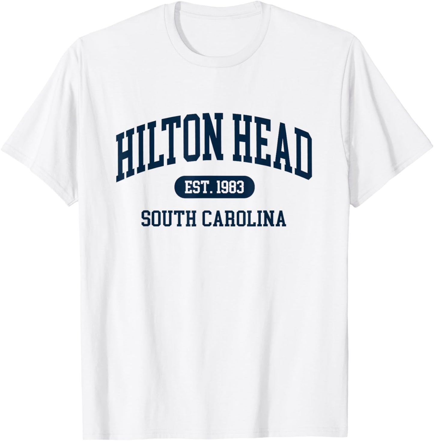 Hilton Head Est 1983 South Carolina Retro Throwback T-Shirt - T-Shirt | White