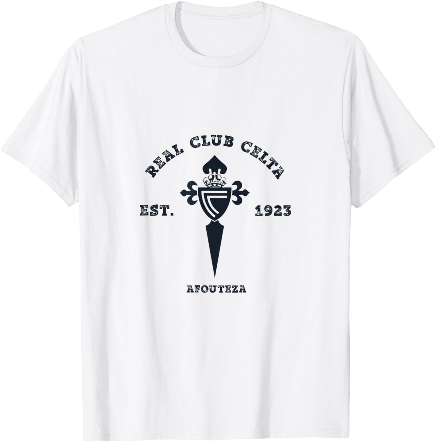 Real Club Celta | Black Circular Shield T-Shirt - T-Shirt | White