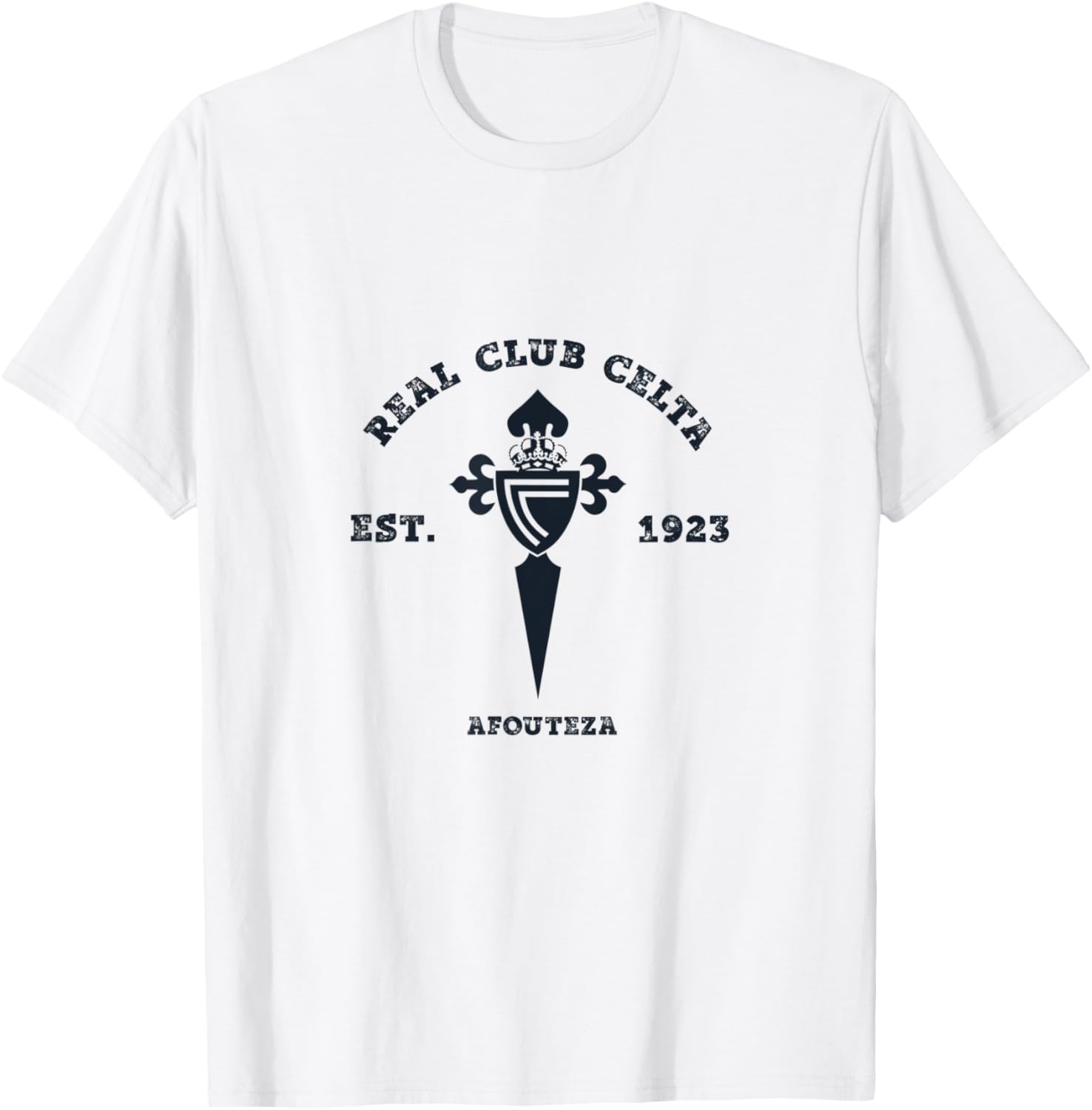 Real Club Celta | Black Circular Shield T-Shirt - T-Shirt | White