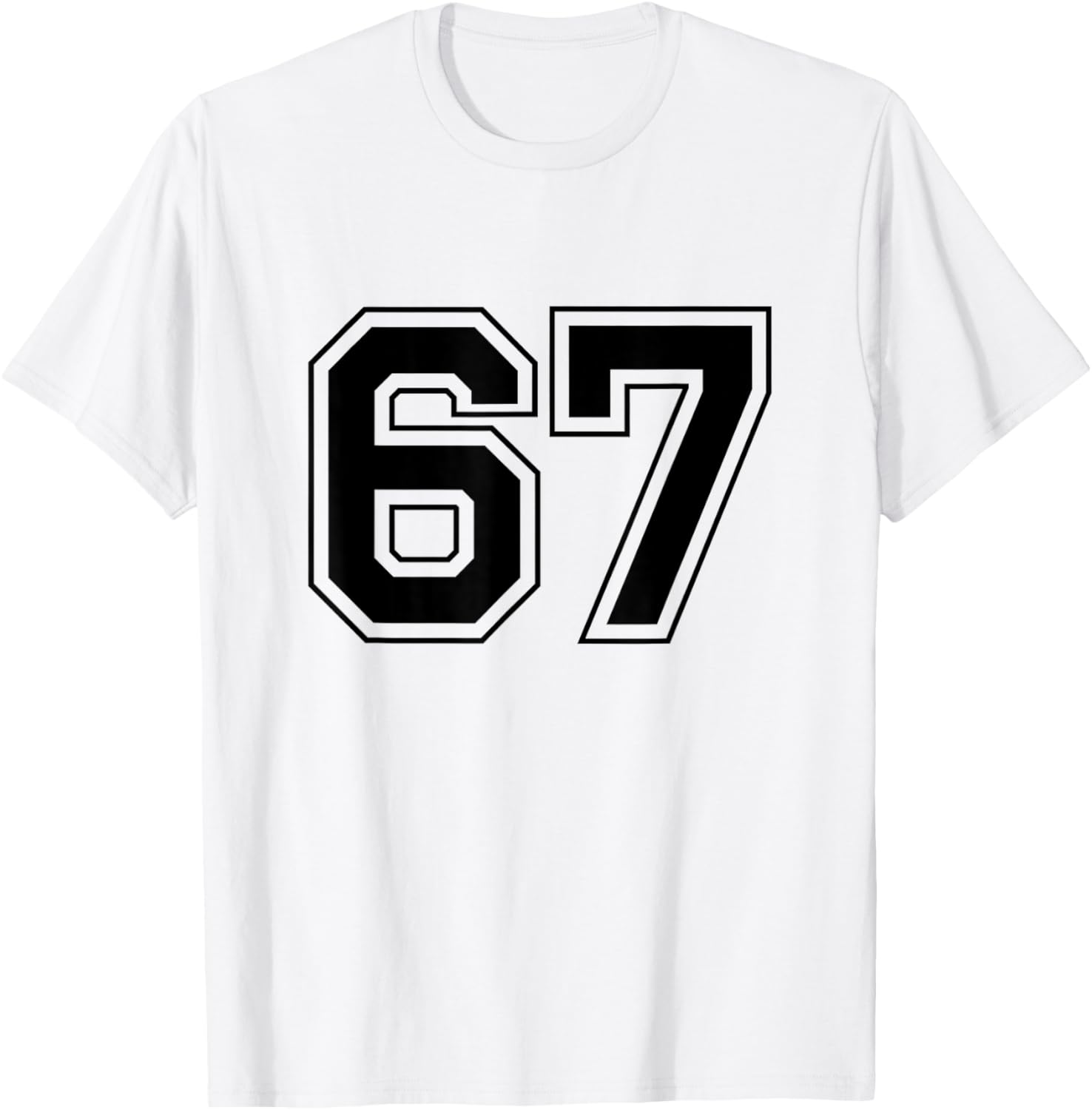 Number 67 T-Shirt - T-Shirt | White