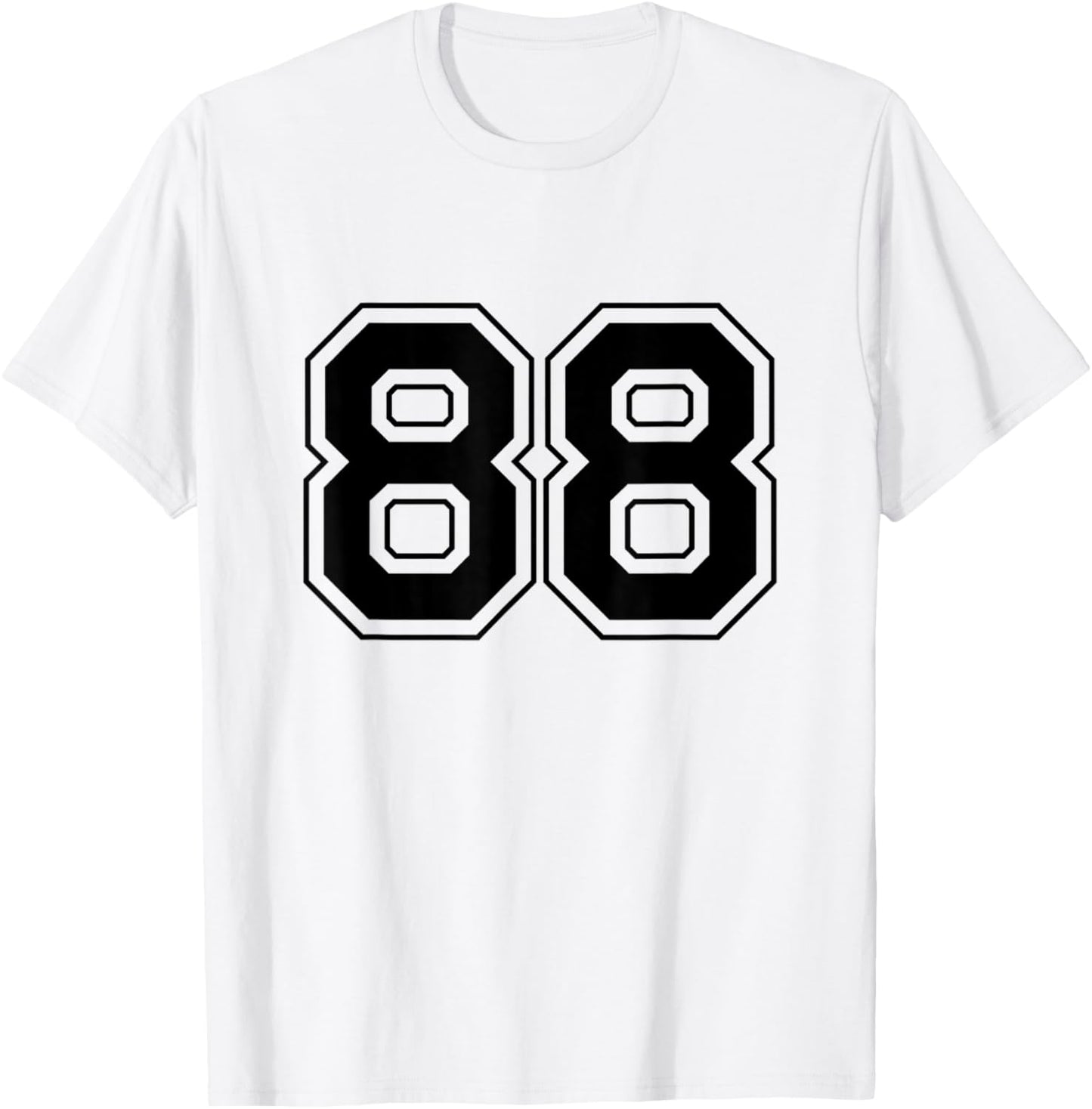 Number 88 T-Shirt - T-Shirt | White