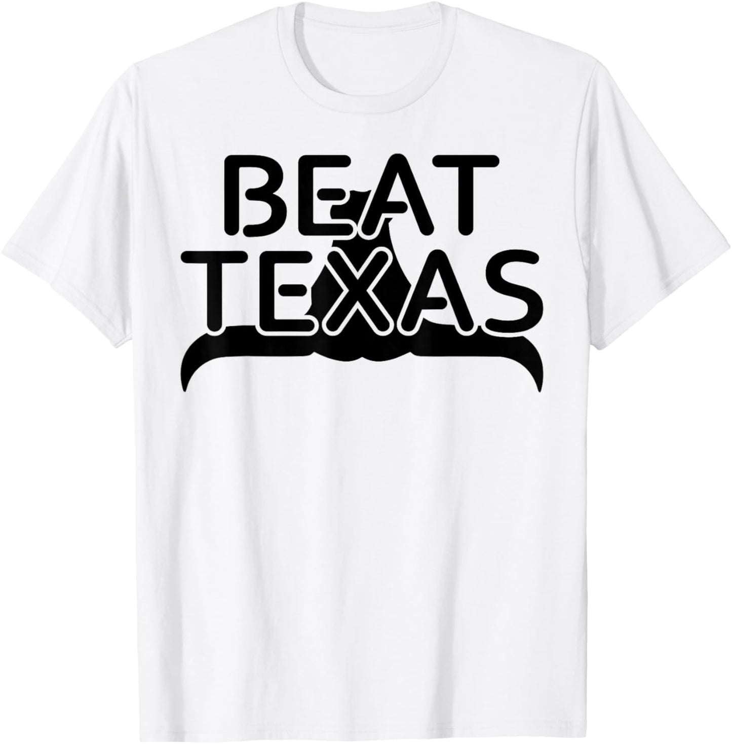 Beat Texas Horns Down Oklahoma Texas Red River T-Shirt - T-Shirt | White