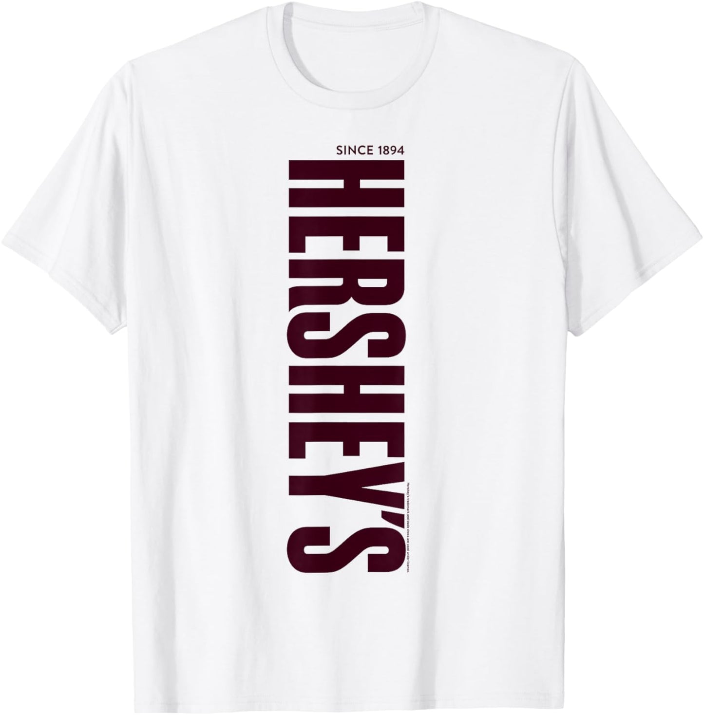 Hershey's Vintage Vertical Text Logo T-Shirt - T-Shirt | White