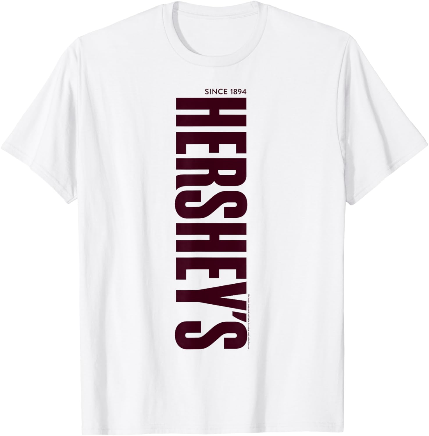 Hershey's Vintage Vertical Text Logo T-Shirt - T-Shirt | White