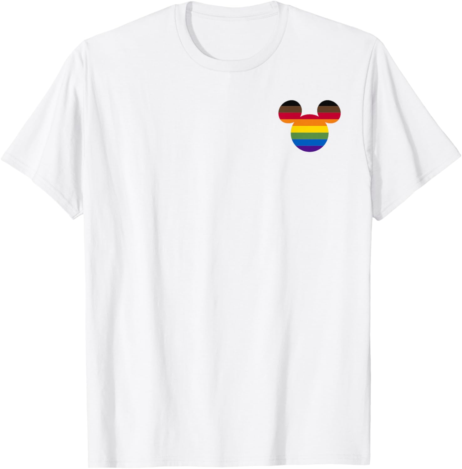 Disney Mickey And Friends Mickey Rainbow Pocket T-Shirt - T-Shirt | White