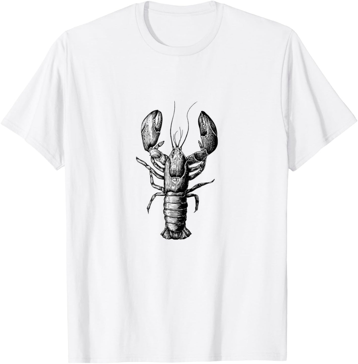 Lobster motif , sea creature crab fisherman T-Shirt - T-Shirt | White