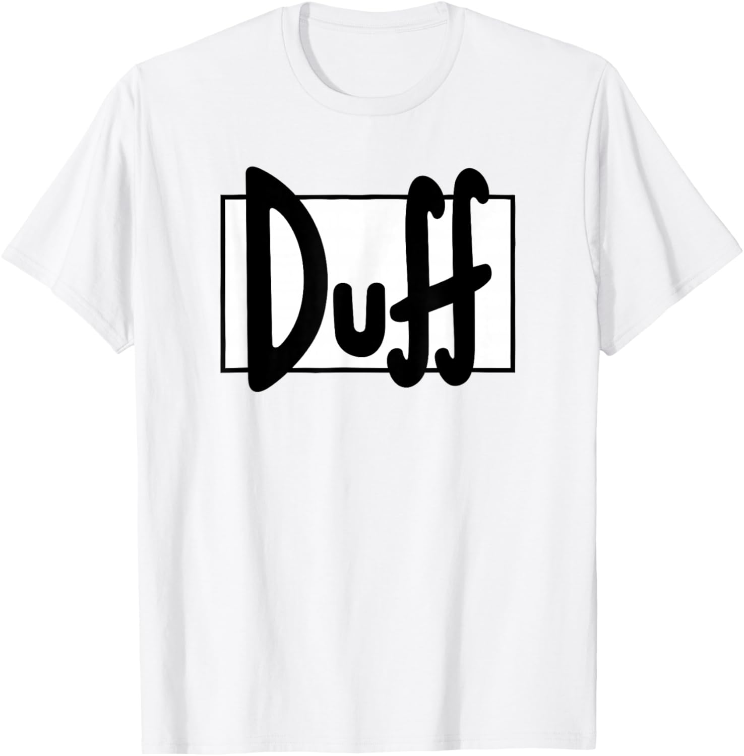 The Simpsons Duff Beer Large T-Shirt - T-Shirt | White
