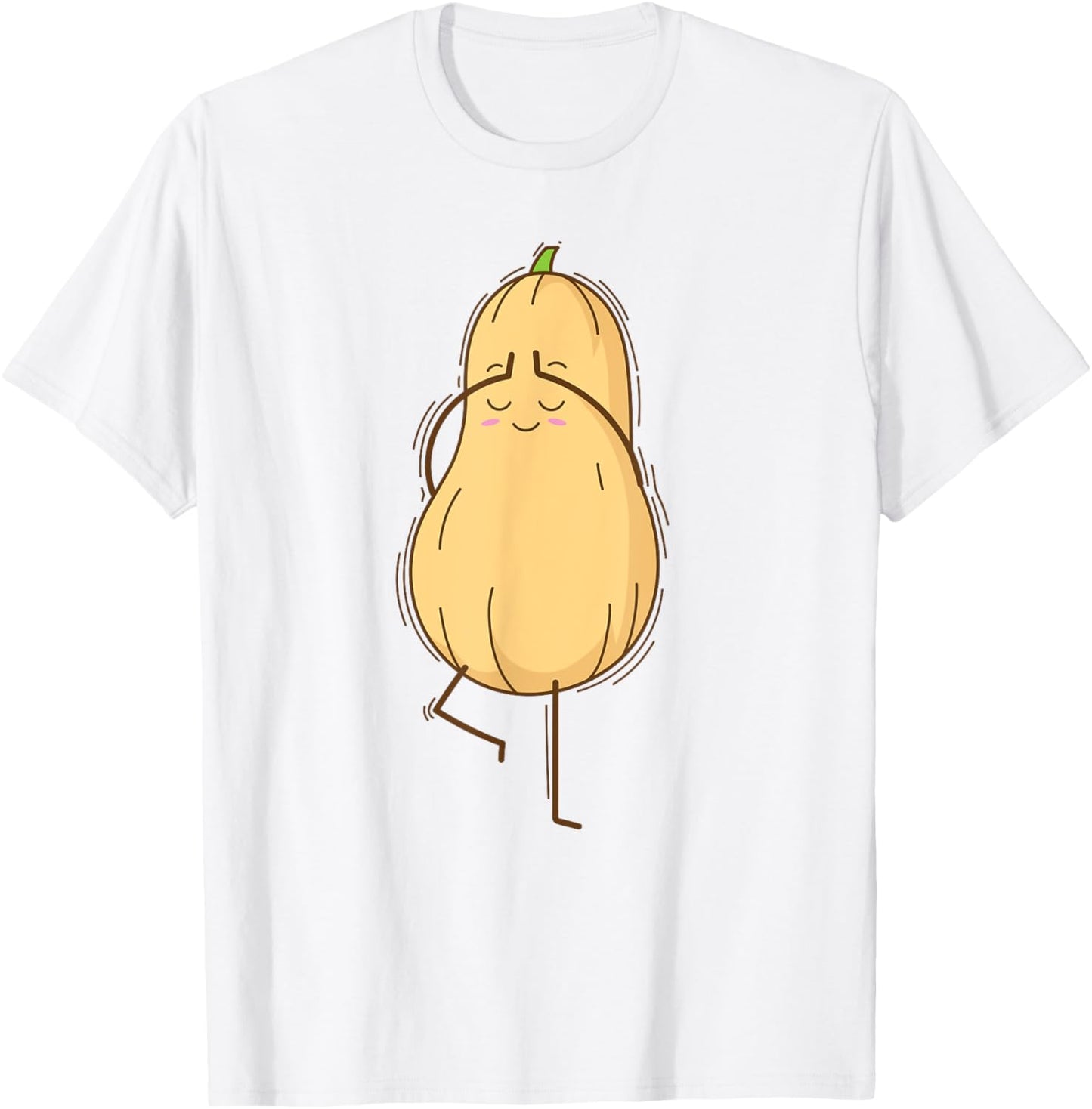 Butternut Squash doing Yoga T-Shirt - T-Shirt | White