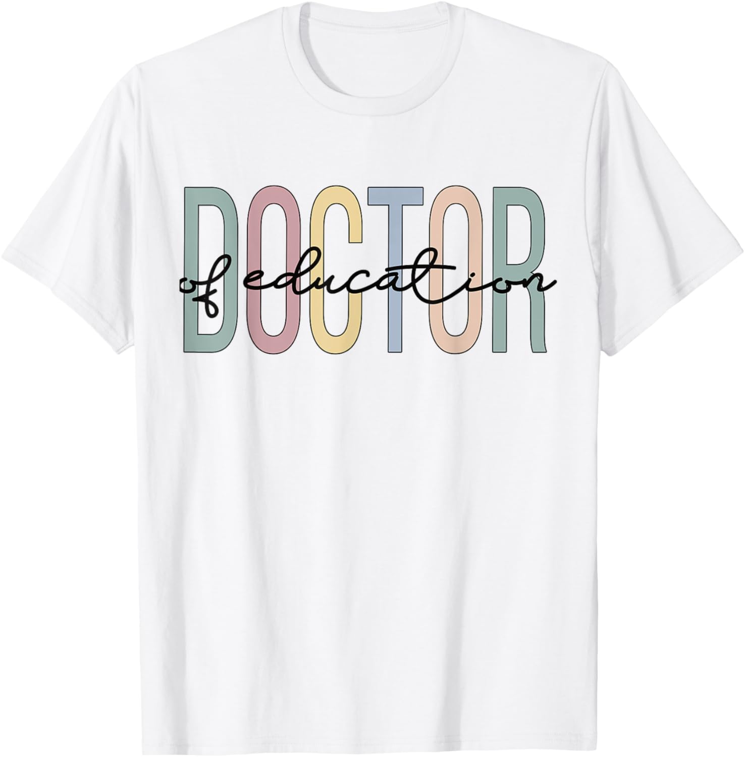 Ed.D Boho Doctor Of Education T-Shirt - T-Shirt | White