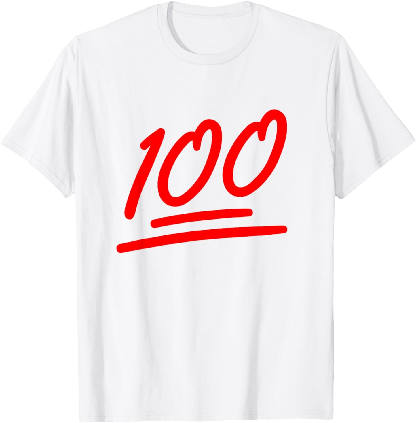 100 Emote Funny 100 Emoticon Art Fun Cool 100 Days Of School T-Shirt - T-Shirt | White
