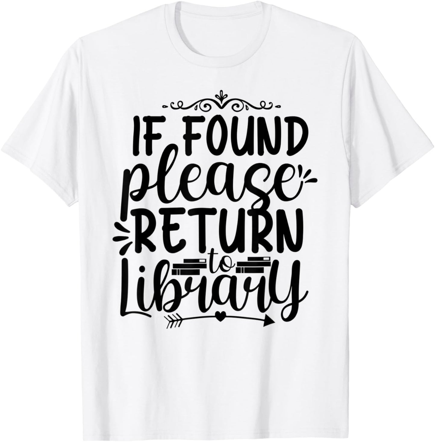 Please Return to Library T-Shirt - T-Shirt | White