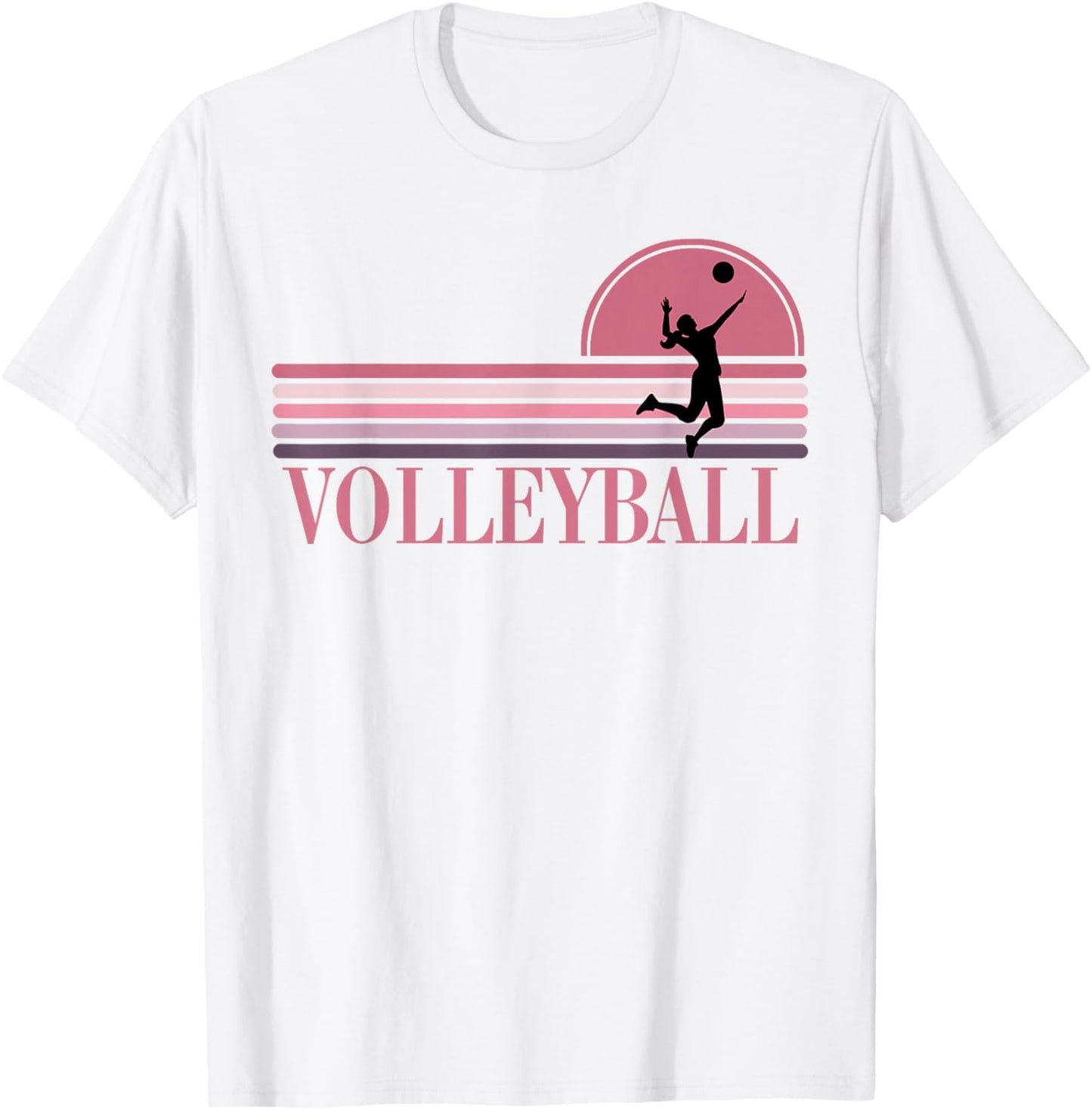 Volleyball Is Life Retro Team Player Teen Girls Women Games T-Shirt - T-Shirt | White