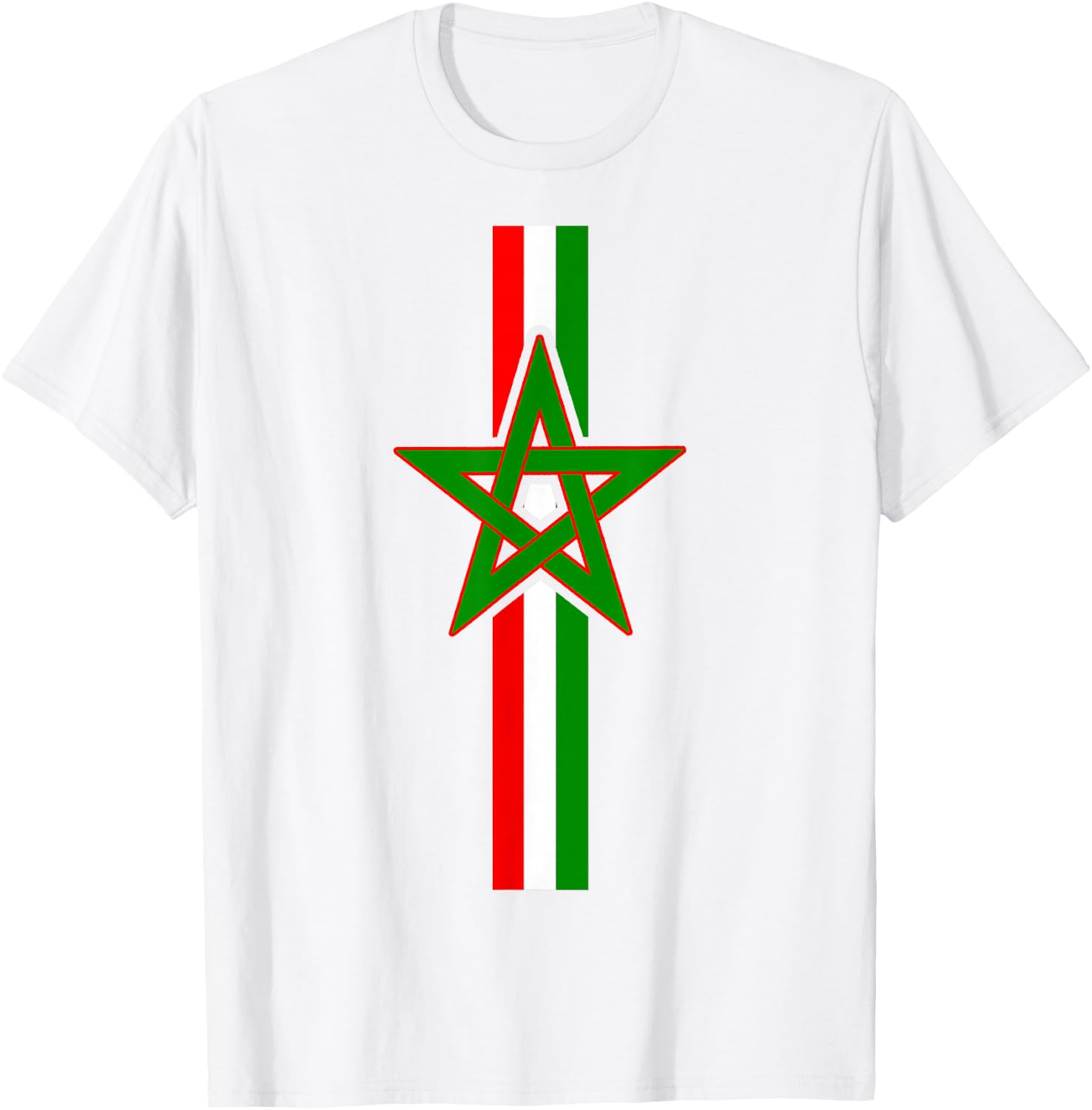 Moroccan Flag Morocco Soccer Jersey Women Boys Girls T-Shirt - T-Shirt | White