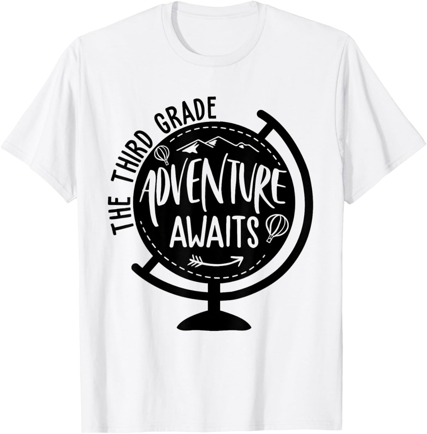 Adventure Awaits 3rd Grade Funny Back To School Third Grade T-Shirt - T-Shirt | White
