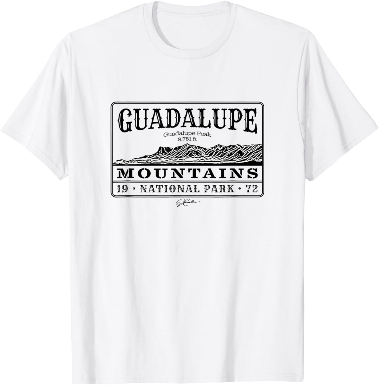 JCombs: Guadalupe Mountains National Park, Texas T-Shirt - T-Shirt | White