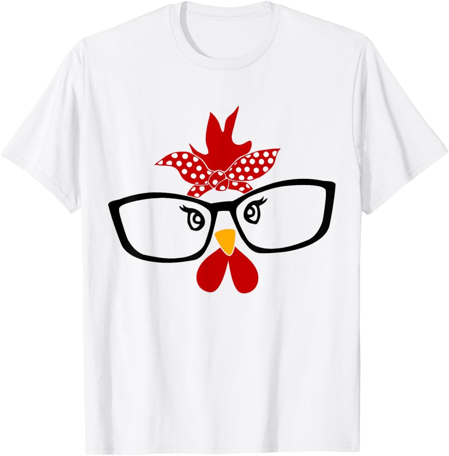Funny Chicken Face Halloween Costume T-Shirt - T-Shirt | White