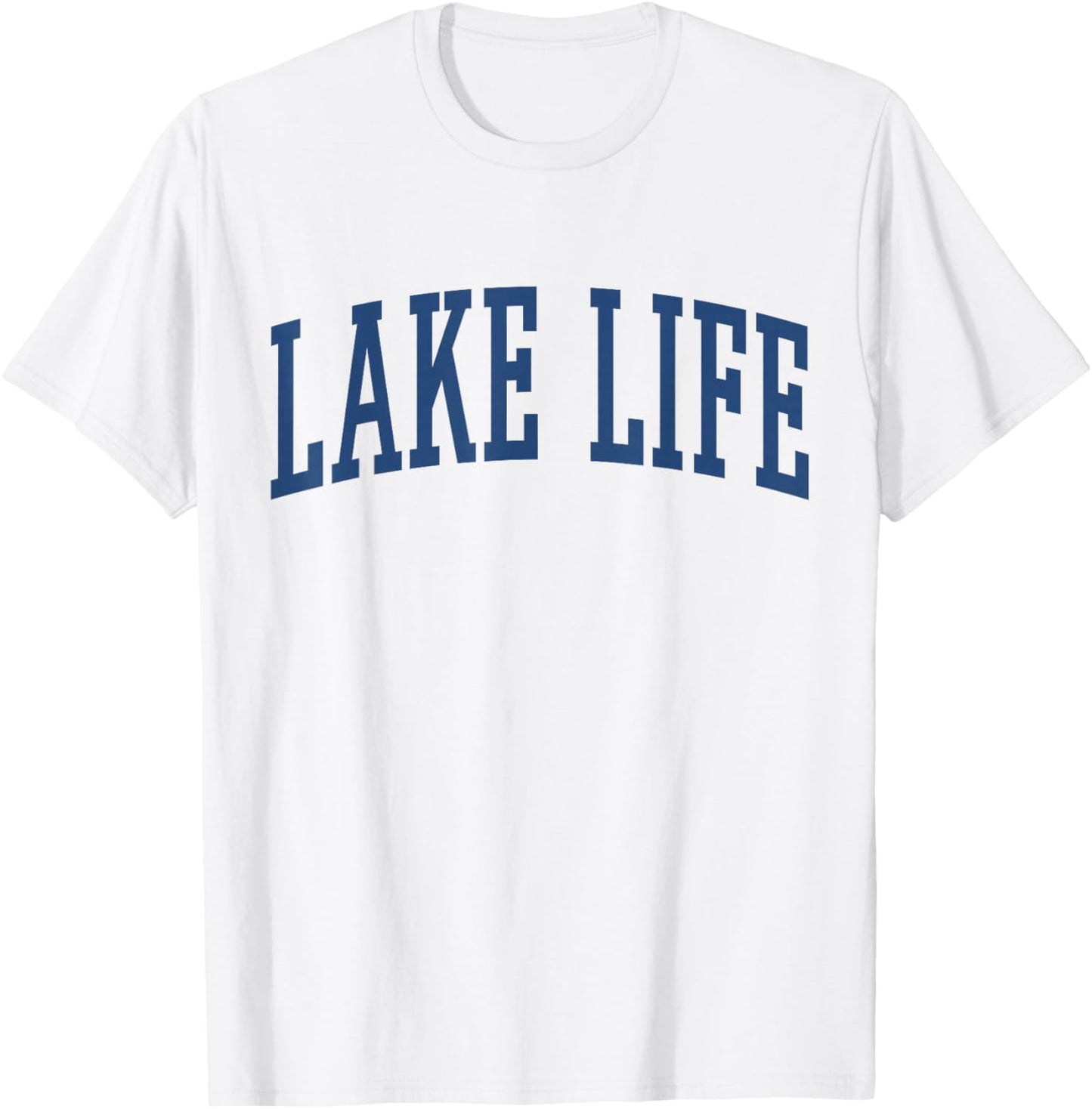 Classic Varsity Grey Lake Life T-Shirt - T-Shirt | White