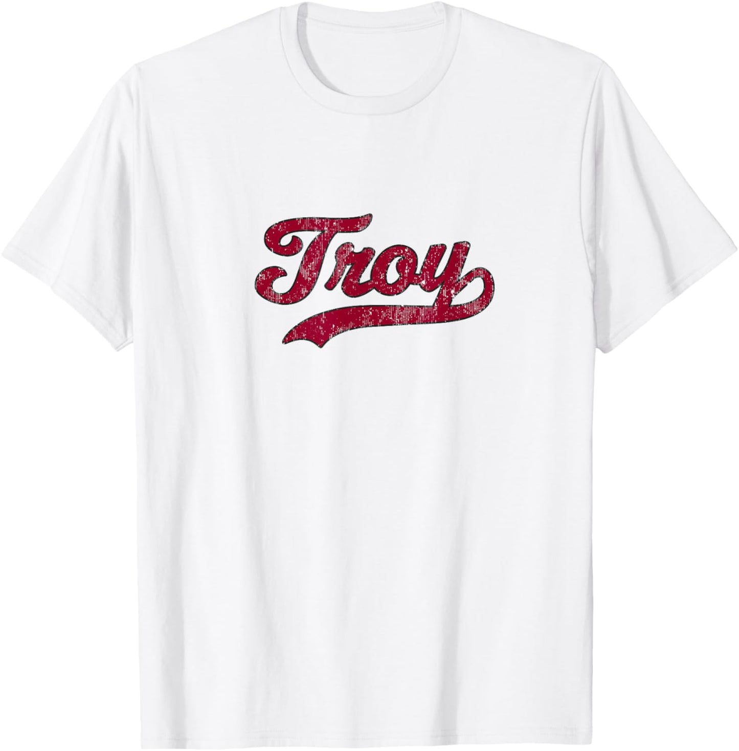 Troy Alabama AL Vintage Athletic Sports Design T-Shirt - T-Shirt | White