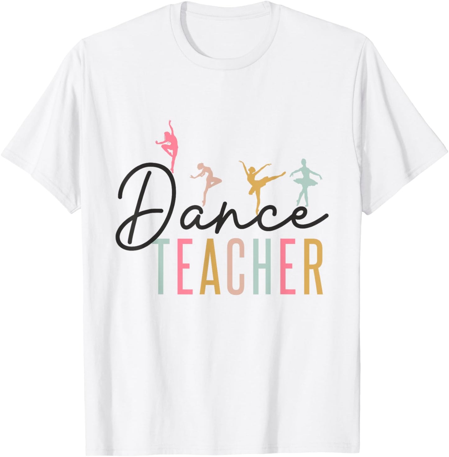 Boho Vintage Dance Teacher Appreciation Back To School T-Shirt - T-Shirt | White