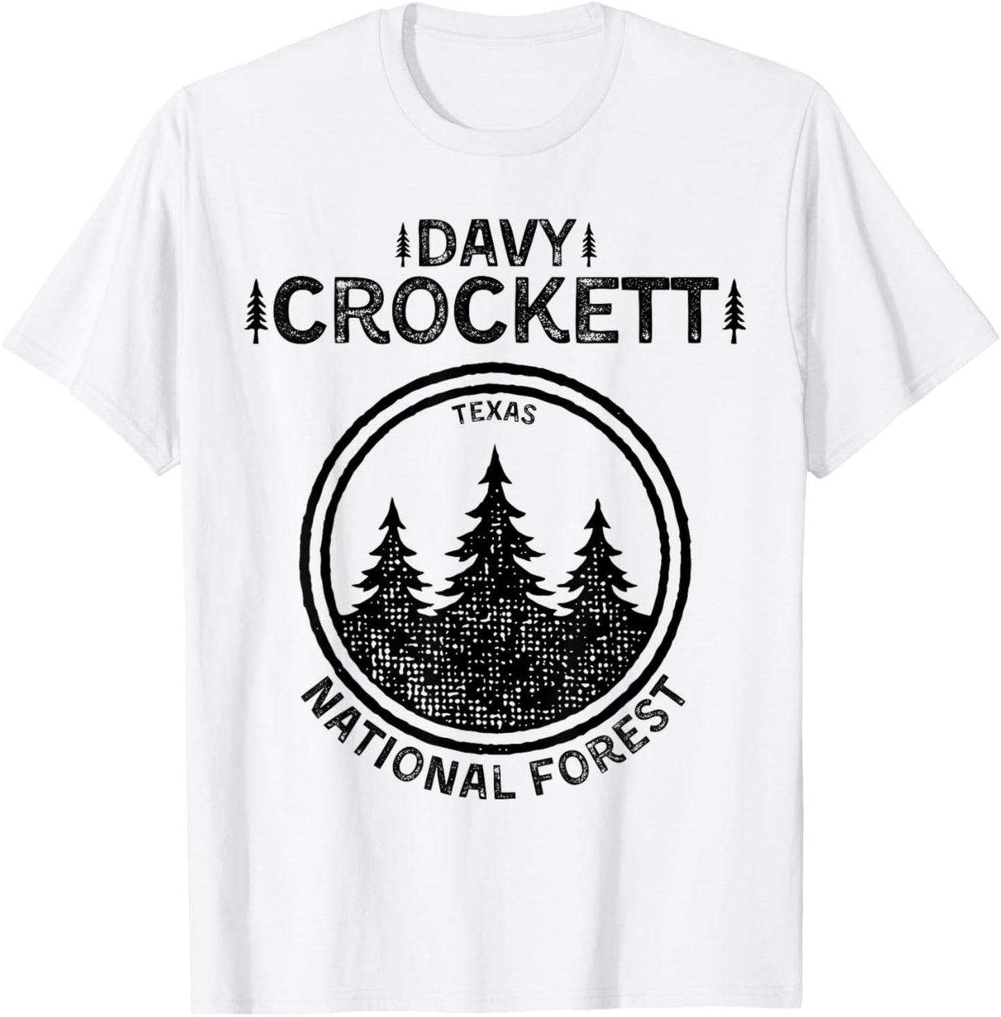 Davy Crockett National Forest Texas T-Shirt - T-Shirt | White