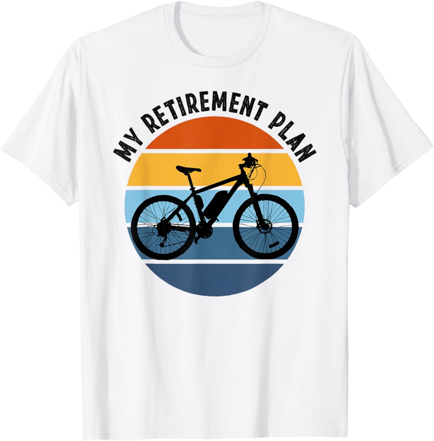 My Retirement Plan EBike Electric Biking T-Shirt - T-Shirt | White