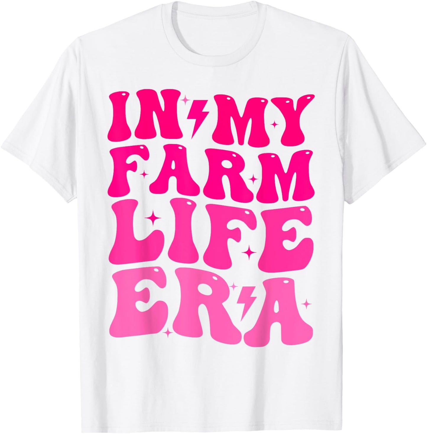 In My Farm Life Era-Farm Animals-Farm Life-Cute Farm Girls T-Shirt - T-Shirt | White