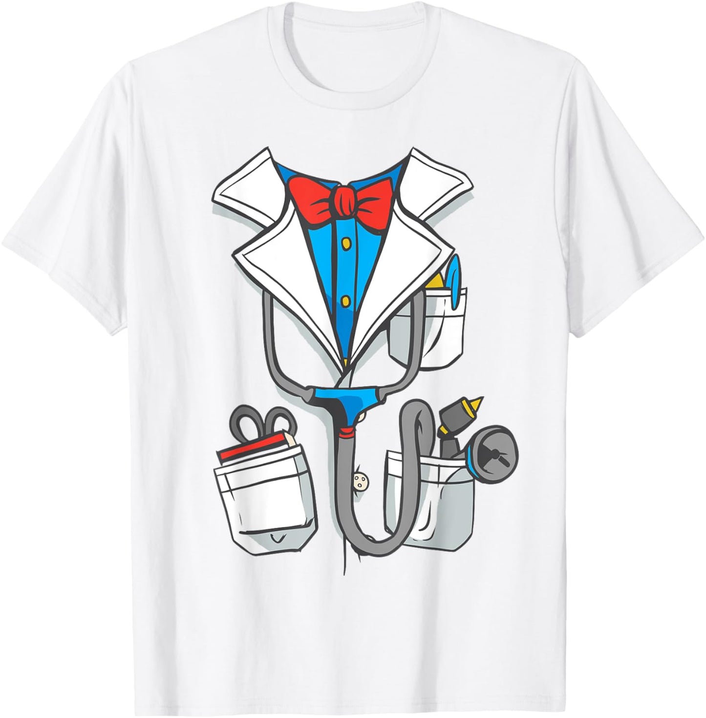 Doctor White Lab Coat Halloween Kids Costume T-Shirt - T-Shirt | White