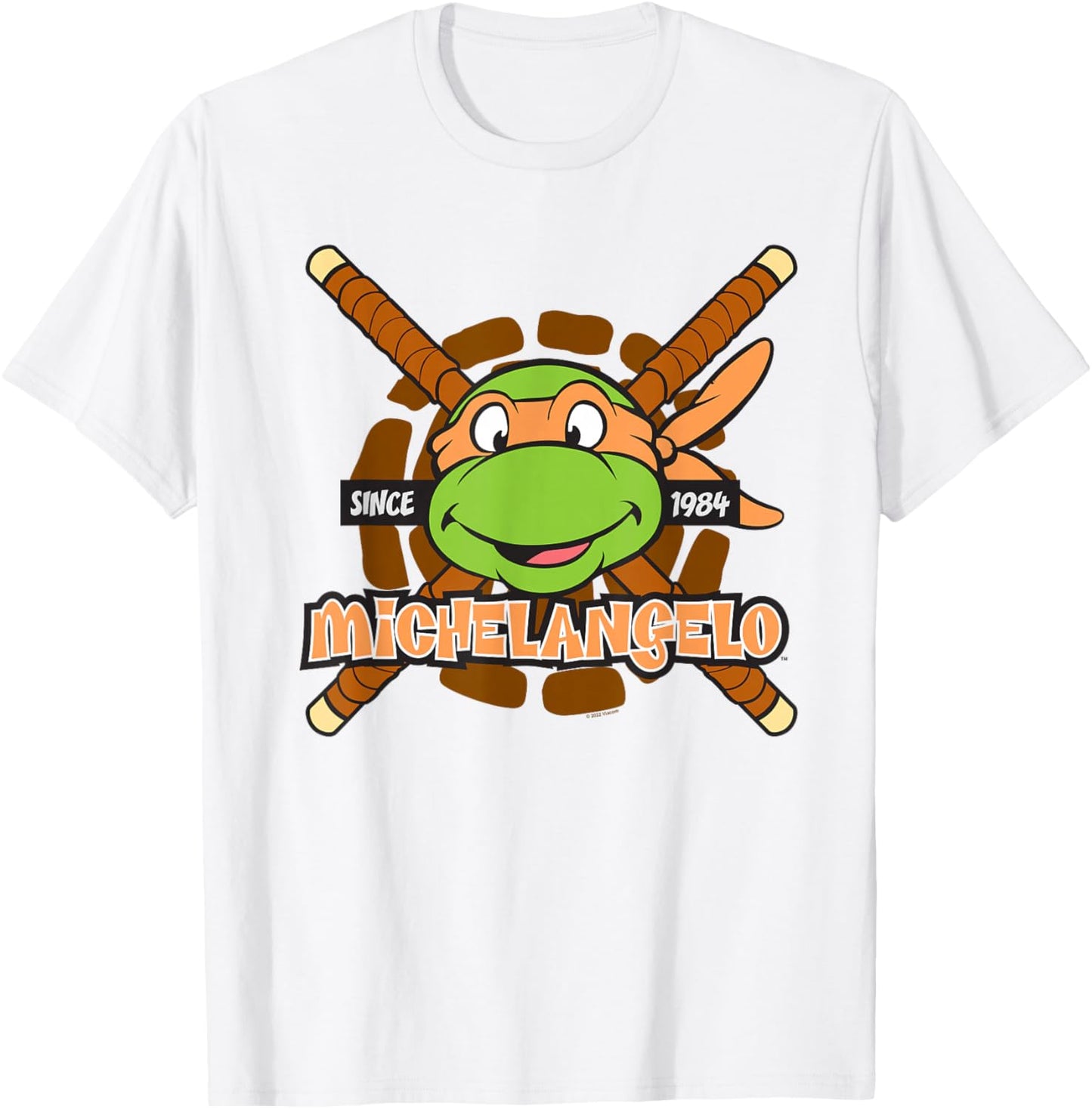 Teenage Mutant Ninja Turtles Michelangelo Since 1984 T-Shirt - T-Shirt | White