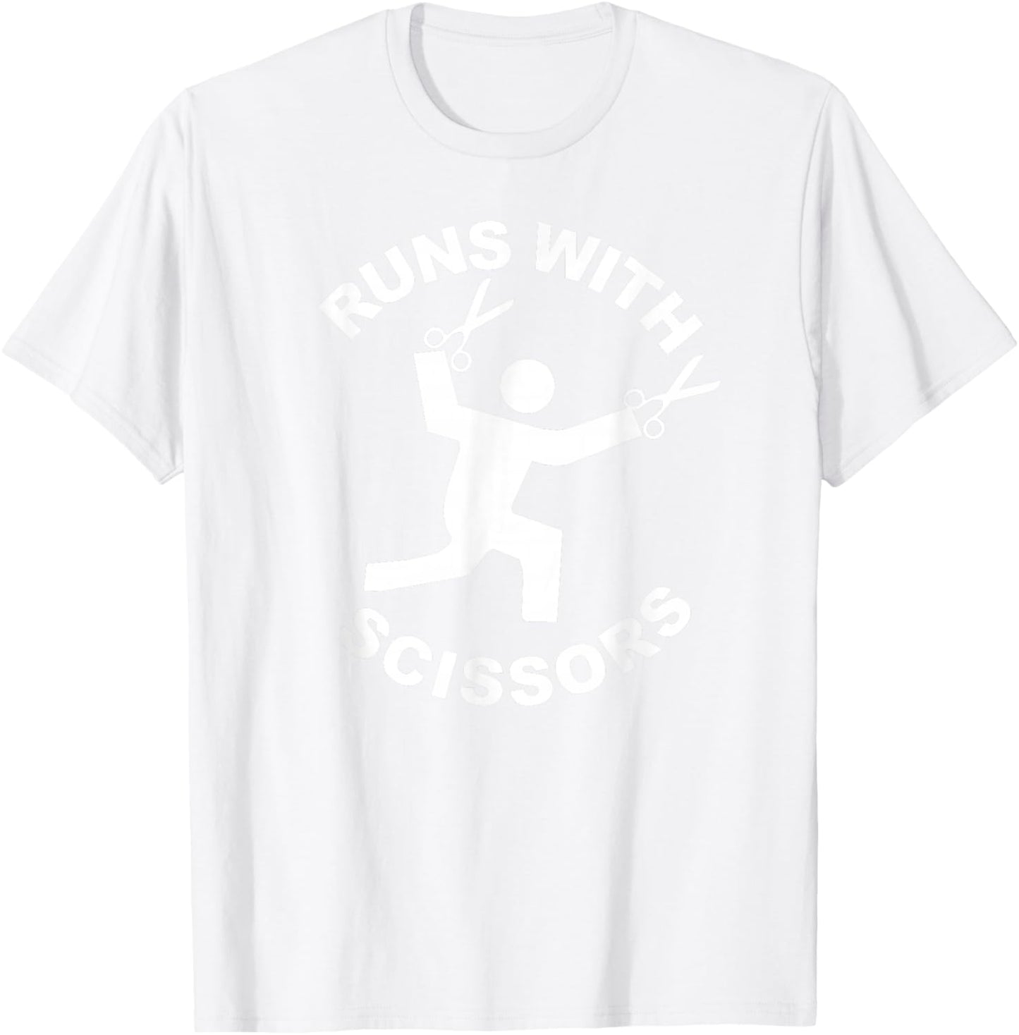 Runs with Scissors T-Shirt - T-Shirt | White