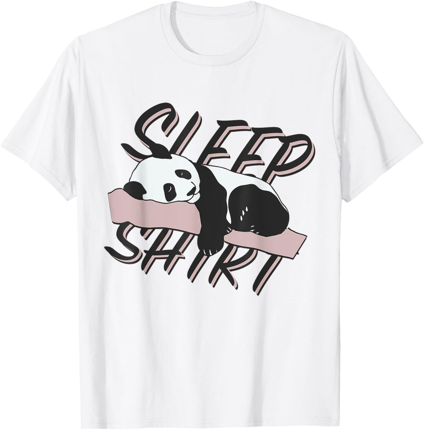 Sleep shirt pajamas pajamas nightgown panda gift T-Shirt - T-Shirt | White