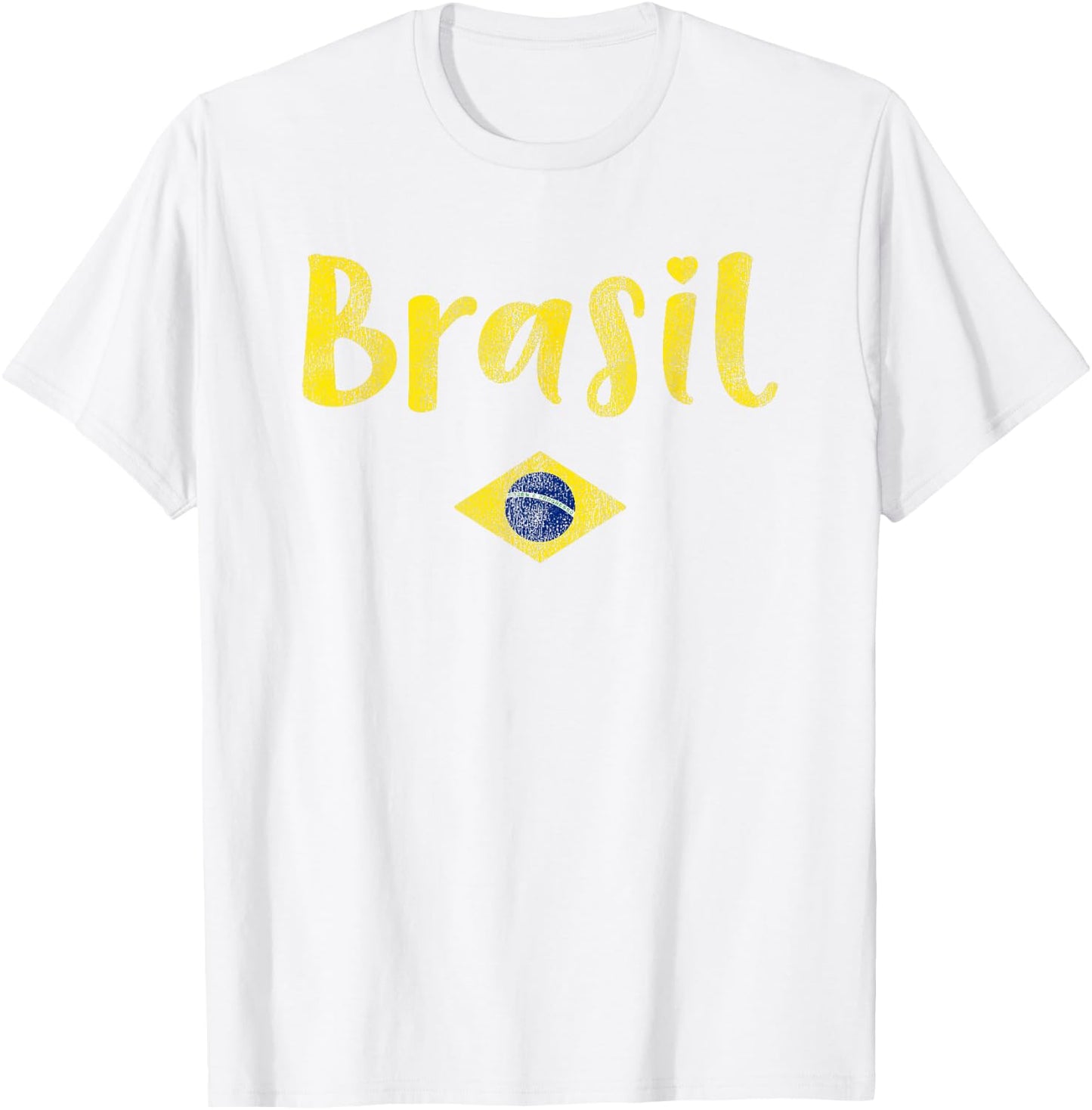 Brazilian Flag of Brazil Souvenir and Girls Brasil T-Shirt - T-Shirt | White