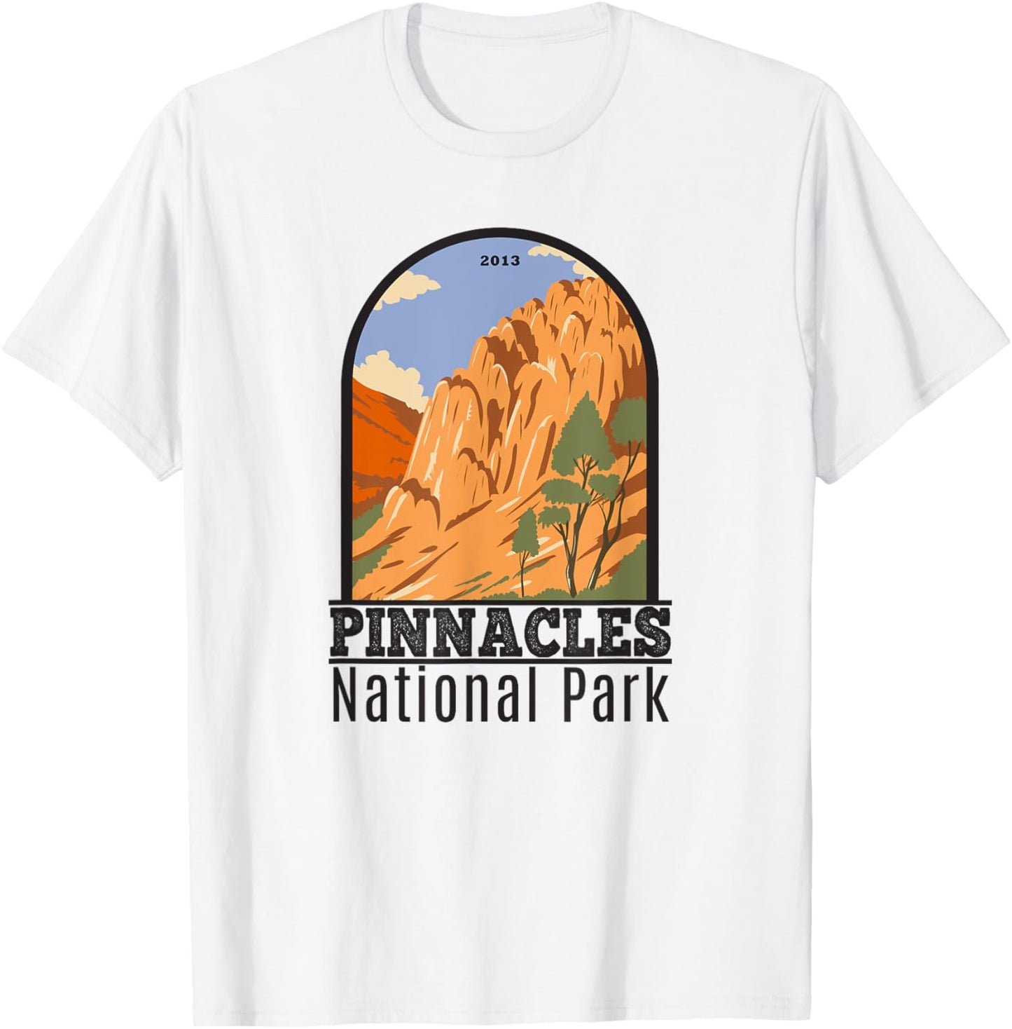 Pinnacles National Park Vintage T-Shirt - T-Shirt | White