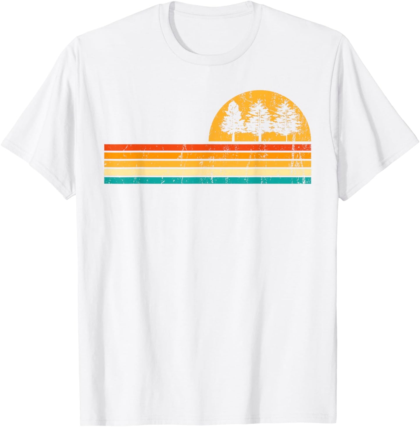 Retro Forest T-Shirt - T-Shirt | White