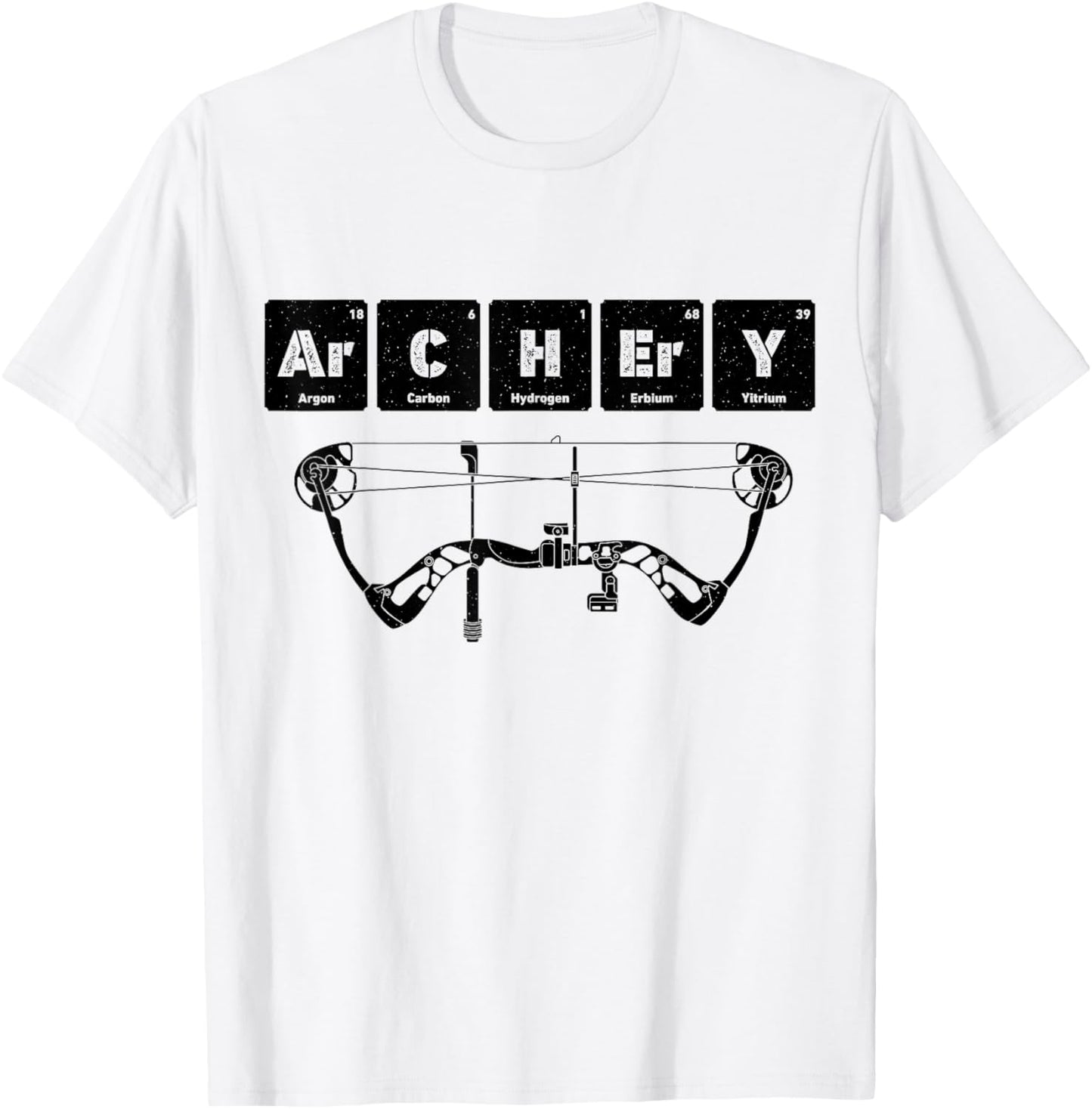 Archery Chemistry Periodic Table Of Elements Men Archer Bow T-Shirt - T-Shirt | White