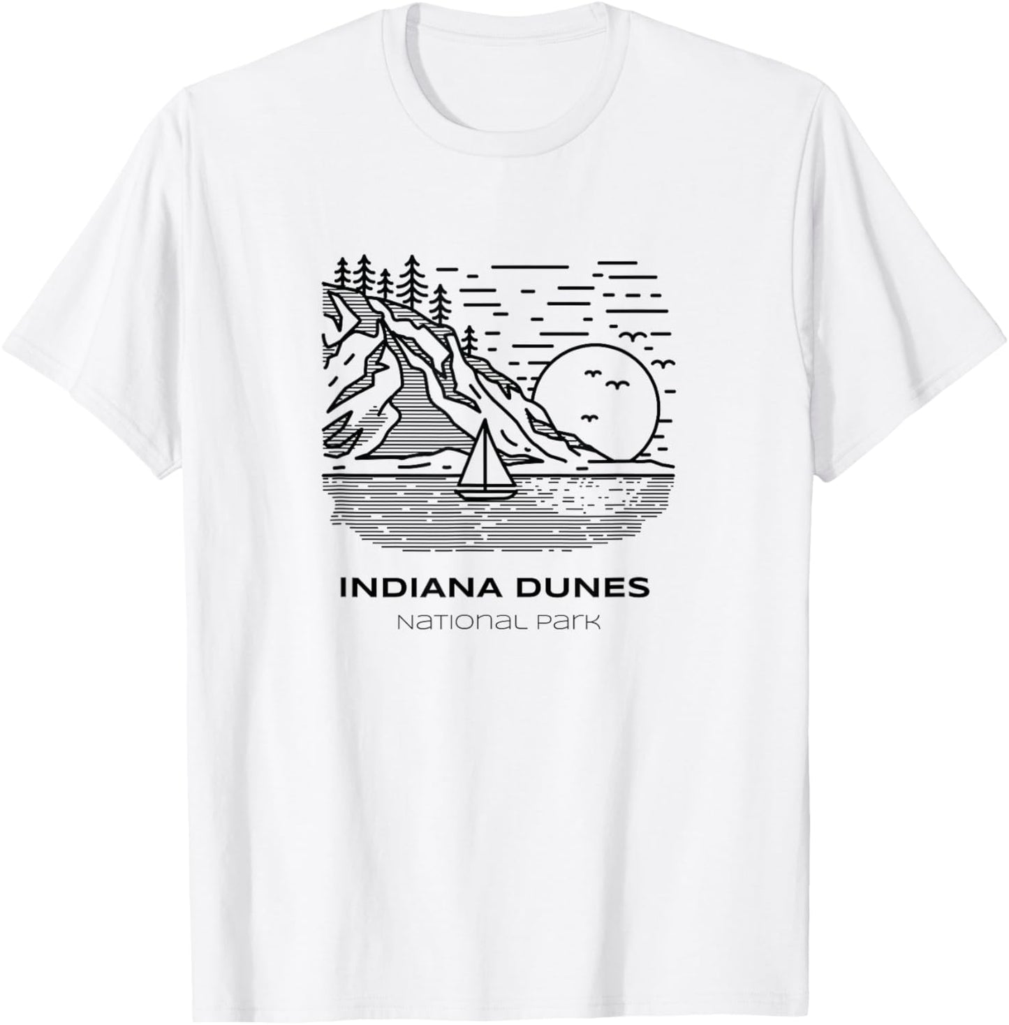 Vintage Indiana Dunes National Park Hike T-Shirt - T-Shirt | White