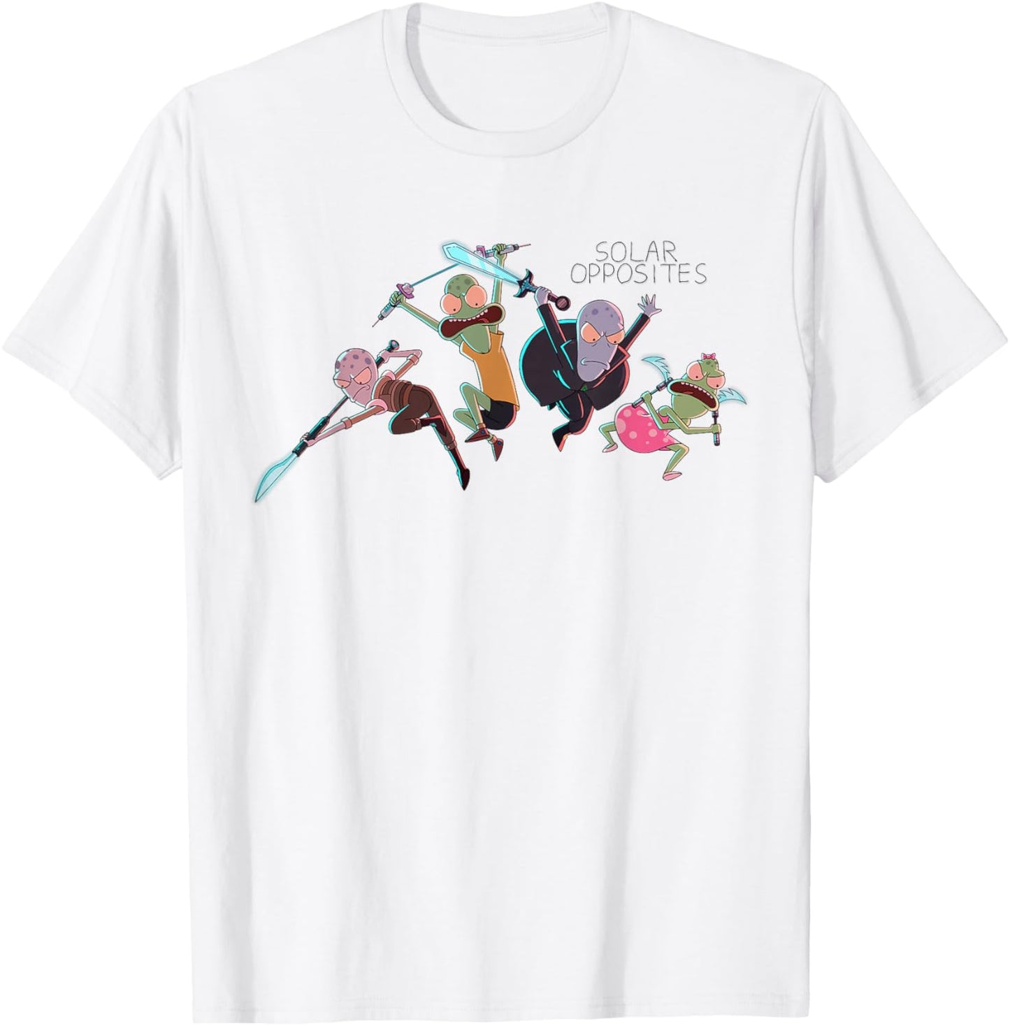 Solar Opposite Korvo Terry Jesse Yumyulack Attack Mode T-Shirt - T-Shirt | White