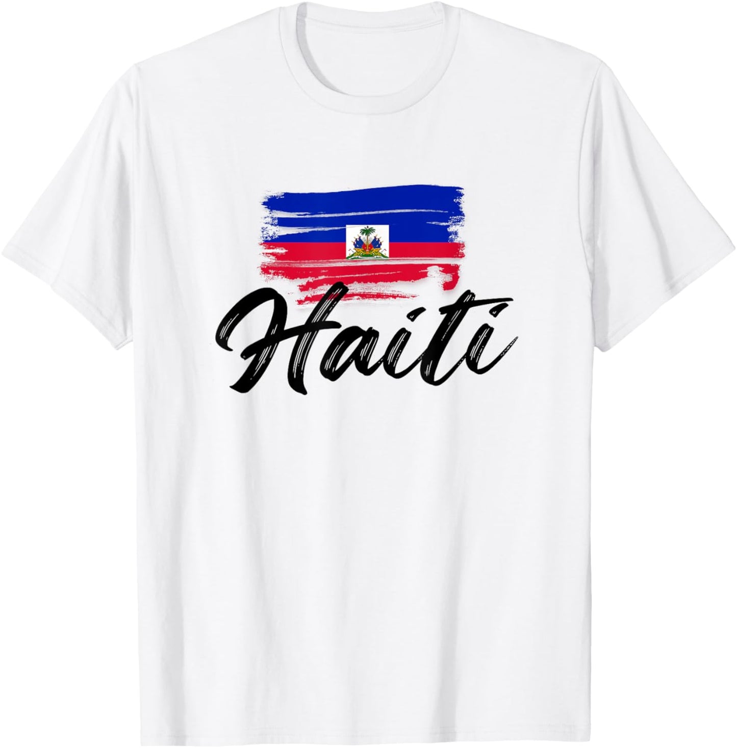 Haiti Flag Haitian Funny Haitians Pride T-Shirt - T-Shirt | White