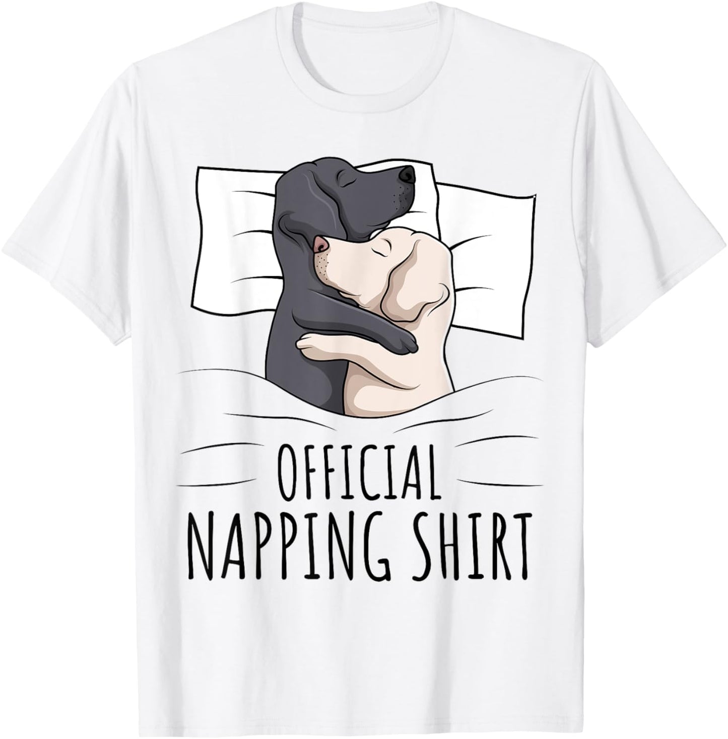 Sleeping Labrador Retriever Lab Dog Official Napping Men Women Girls Kids T-Shirt - T-Shirt | White