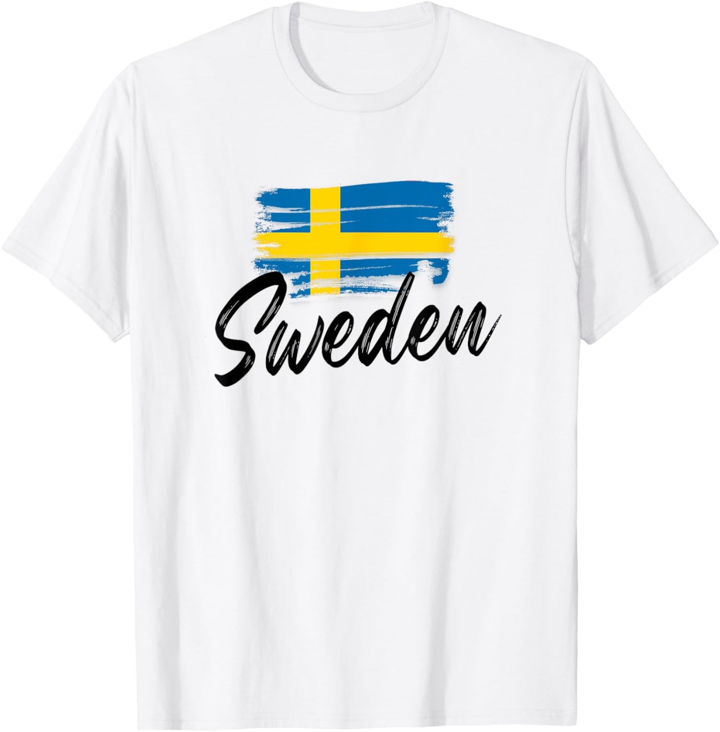 Sweden Flag Swedish Sweden Pride Heart T-Shirt - T-Shirt | White