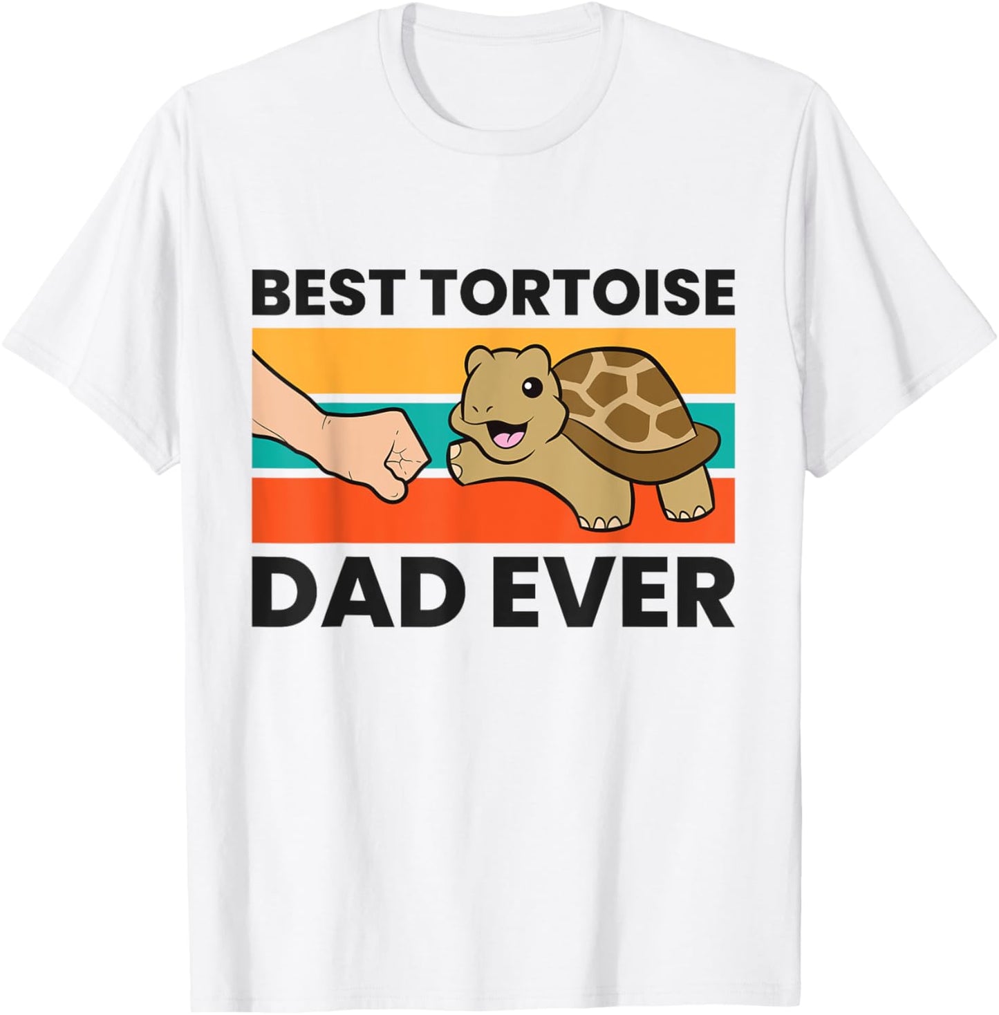 Tortoise Papa Best Tortoise Dad Ever T-Shirt - T-Shirt | White