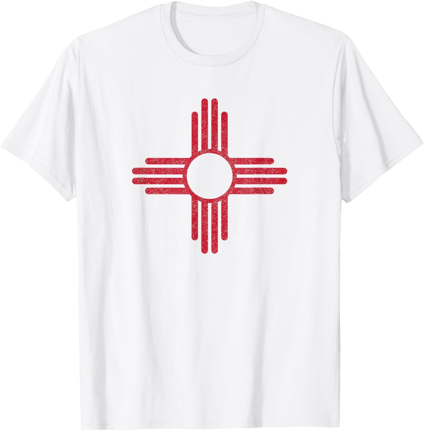 Vintage New Mexico Flag Zia Sun Souvenir Kids T-Shirt - T-Shirt | White