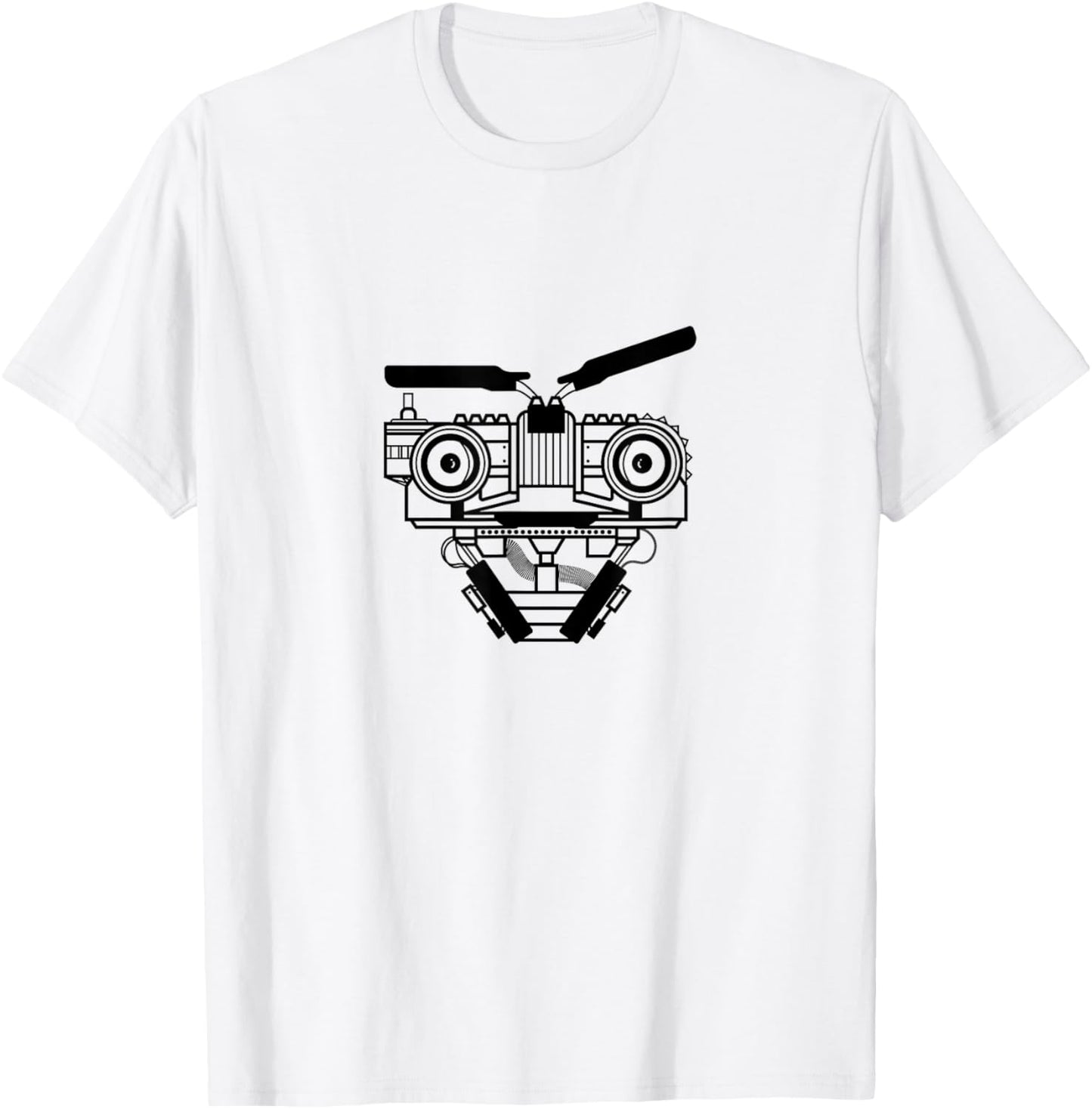 Retro 80s Johnny Five Short Circuit T-Shirt - T-Shirt | White