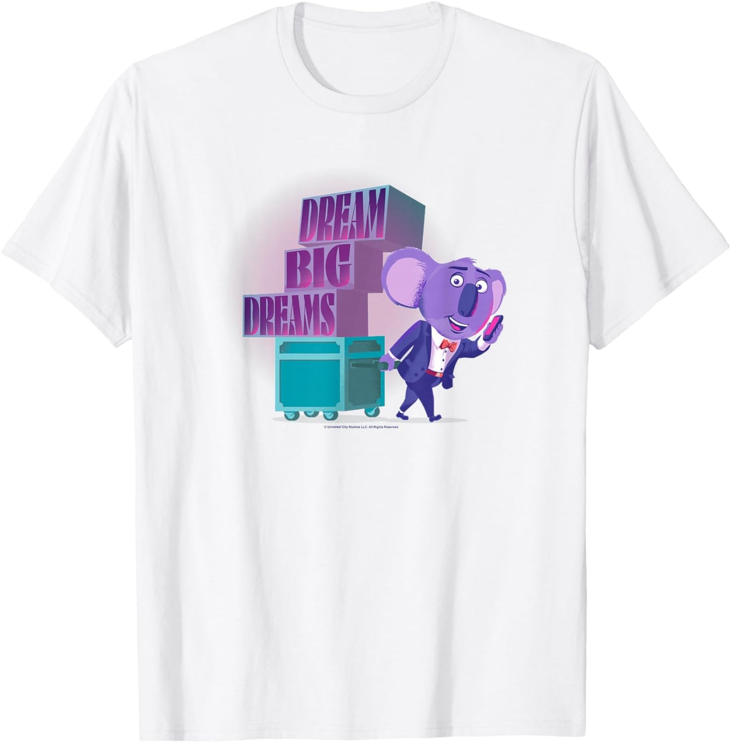 Sing 2 Buster Moon Dream Big Dreams T-Shirt - T-Shirt | White