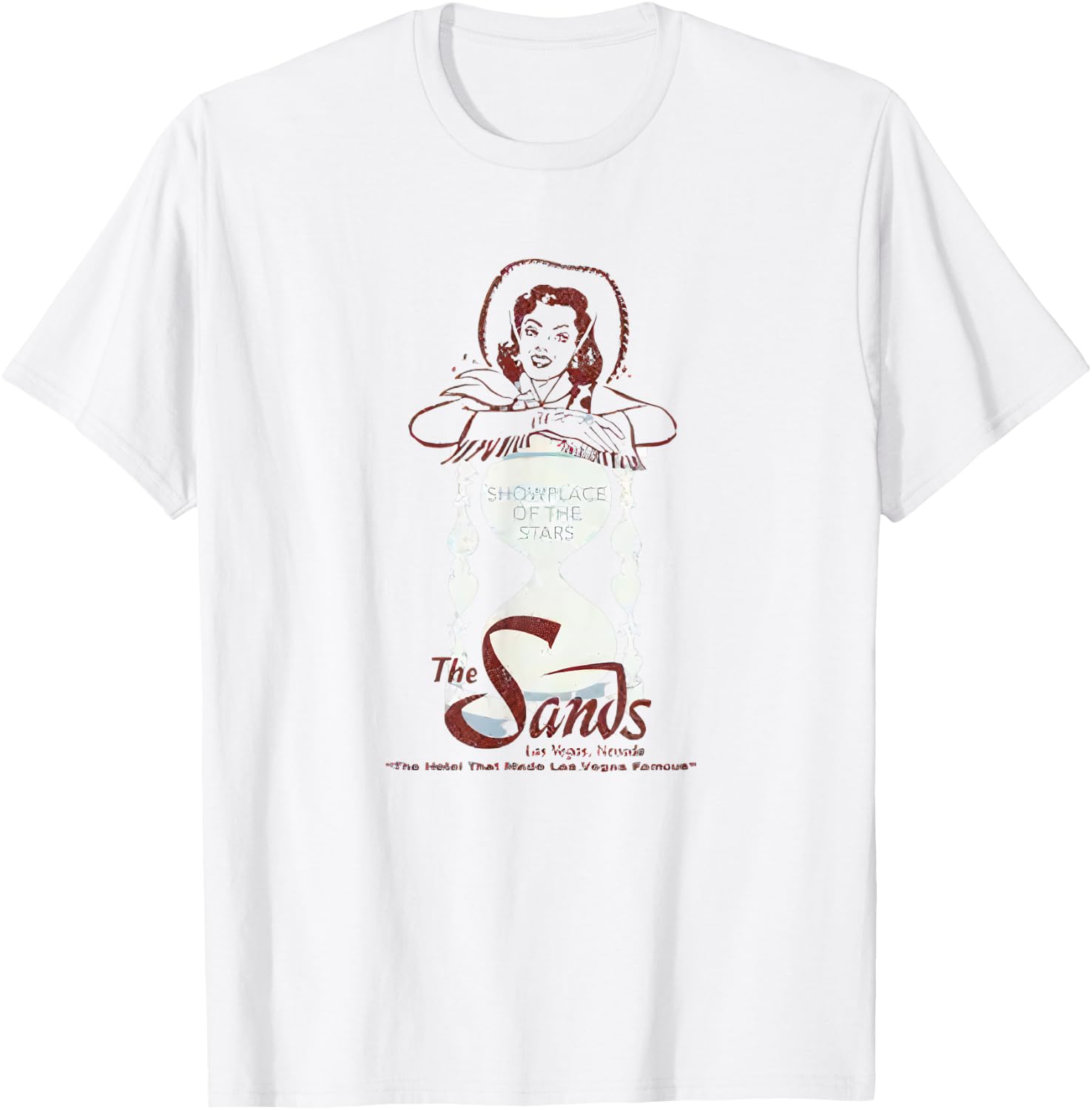 Sands Casino Hotel Las Vegas Vintage T-Shirt - T-Shirt | White