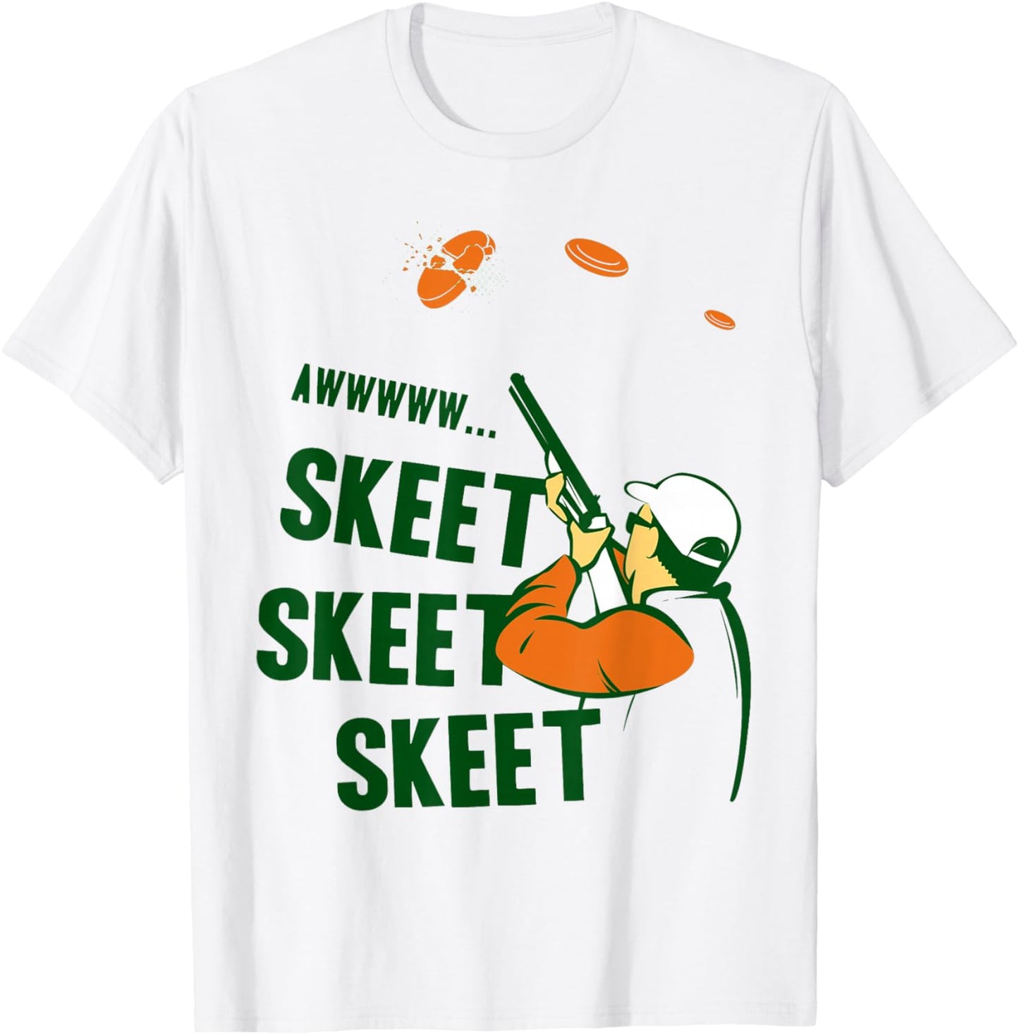 Awww Skeet Skeet Skeet Funny Sheet T-Shirt - T-Shirt | White